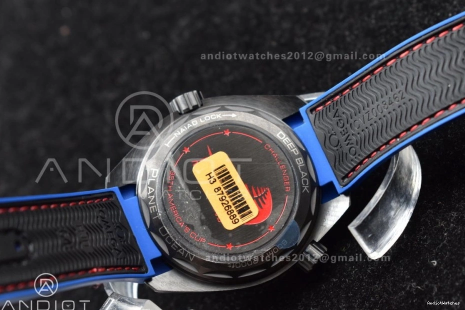 45.5mm on Strap Black 1:1 Ocean 1008 A8906 Nylon Super Deep Classic Planet Best Real VSF Black Edition Ceramic Clone 0119